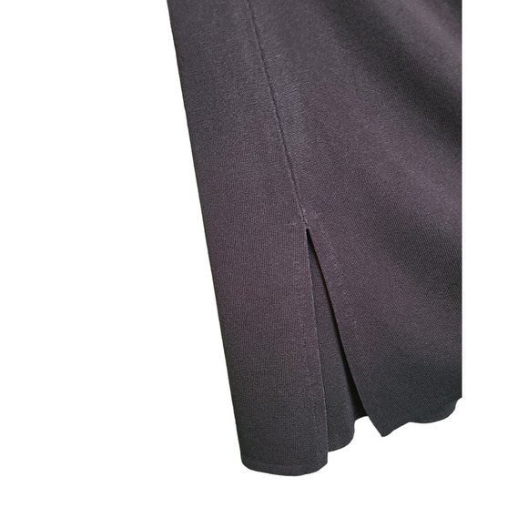 Exclusively Misook Black V-Neck Tunic Top Size Small - Picture 4 of 5